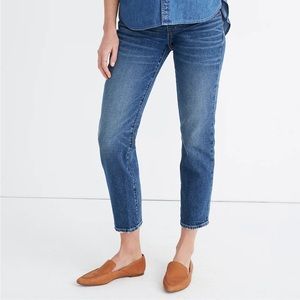Madewell | Maternity Side-Panel Classic Straight Jeans